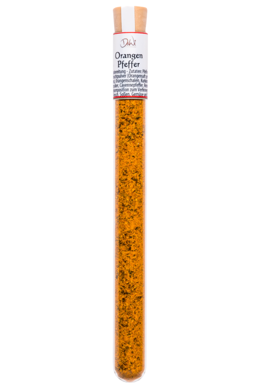 DeWi Orangenpfeffer im Reagenzglas