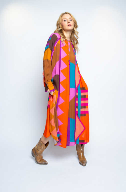 Emily van den Bergh Kleid Multicolour Print