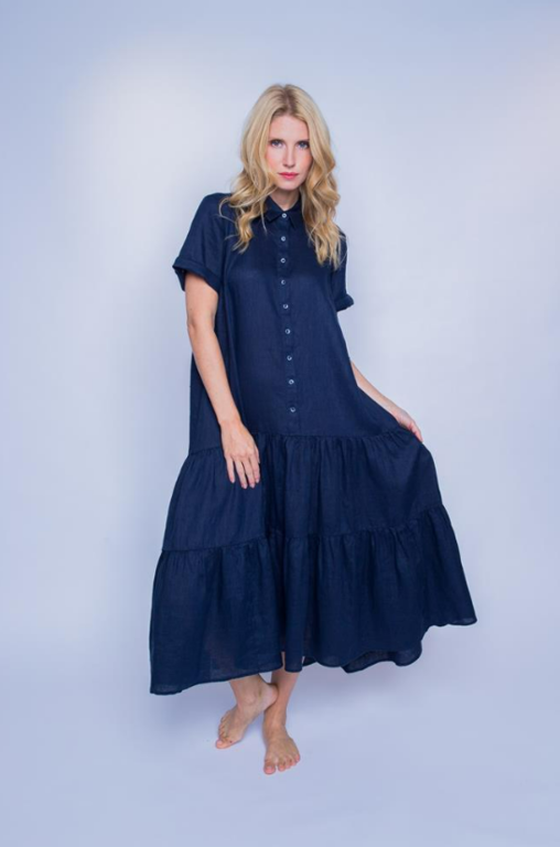 Emily van den Bergh Kleid dunkelblau